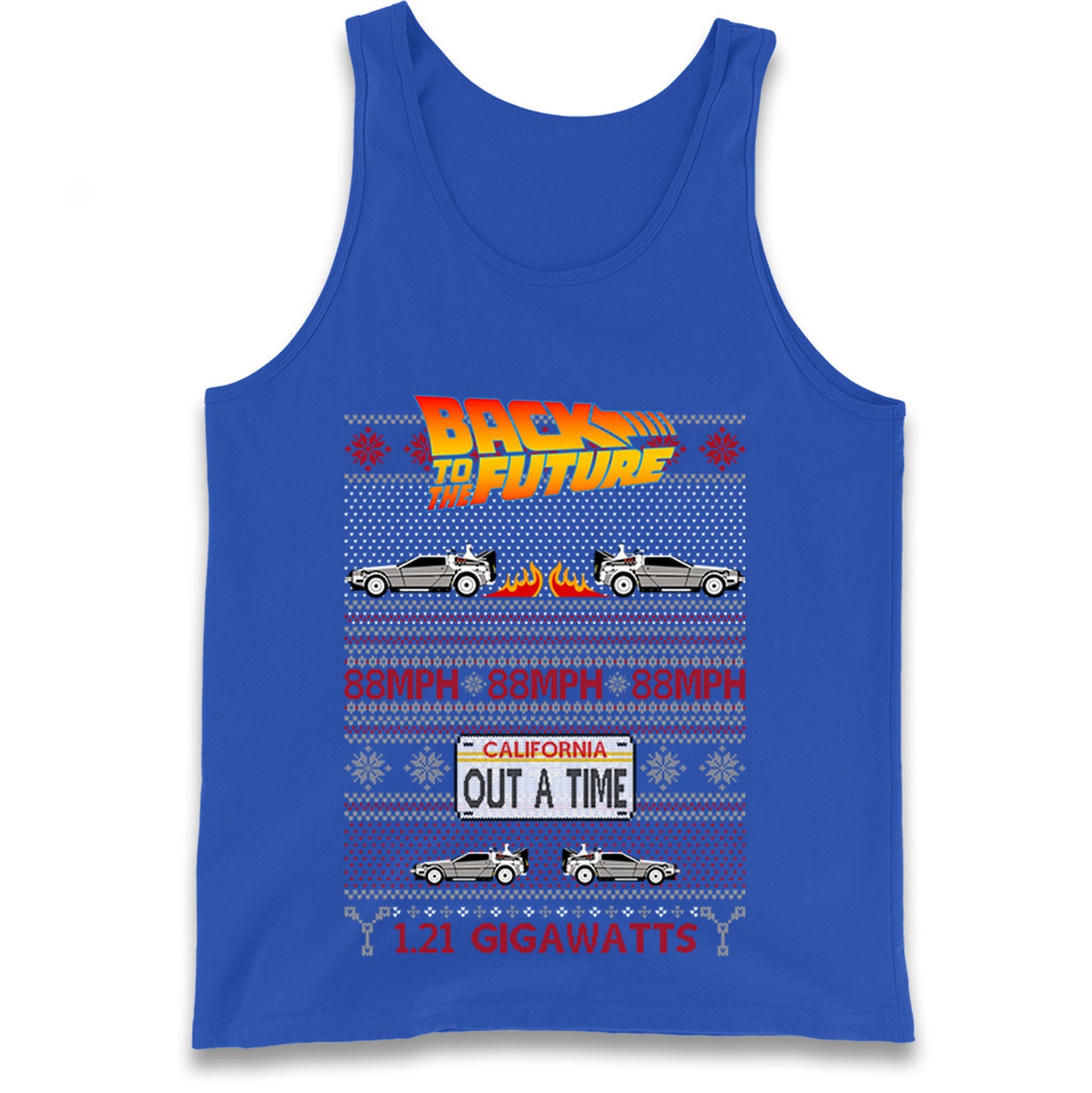 Back To The Future Out A Time Christmas Tank Top