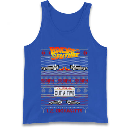 Back To The Future Out A Time Christmas Tank Top