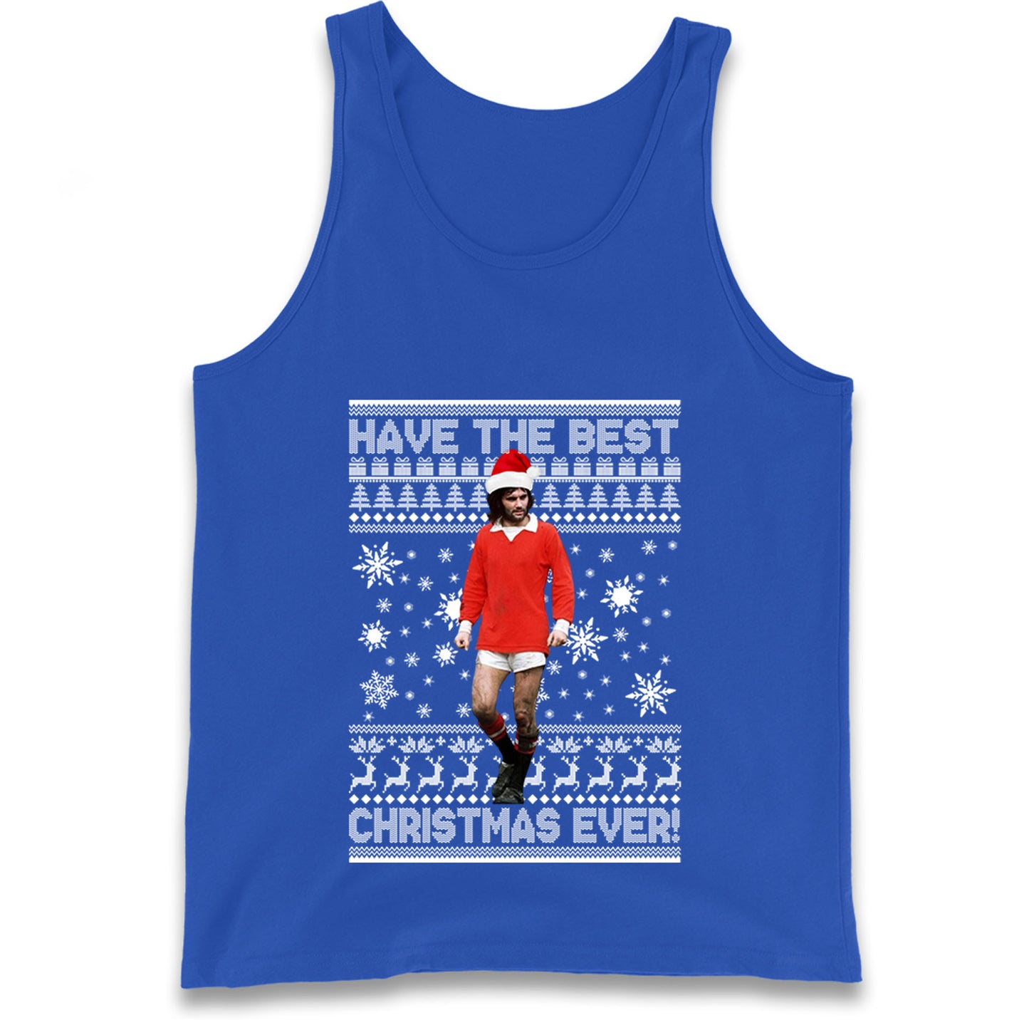 Christmas George Best Tank Top