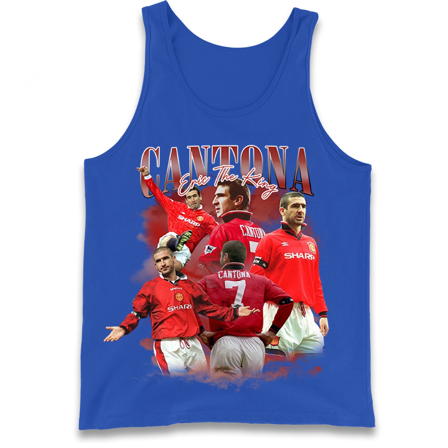 Retro Cantona Bootleg Football Tank Top