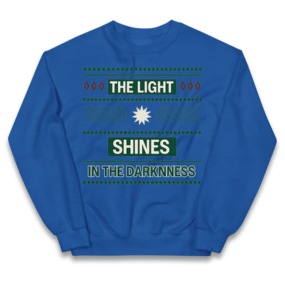 The Light Shines in the Darkness Kids Jumper