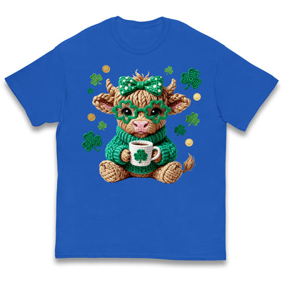 Cute Cow St Patrick Kids T Shirt