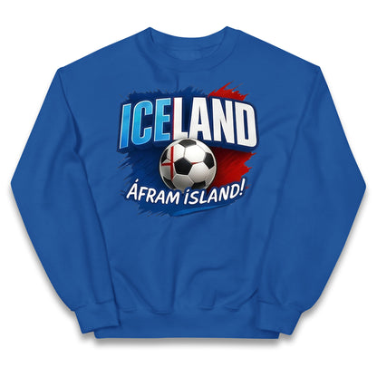 Iceland Retro World Cup Kids Jumper