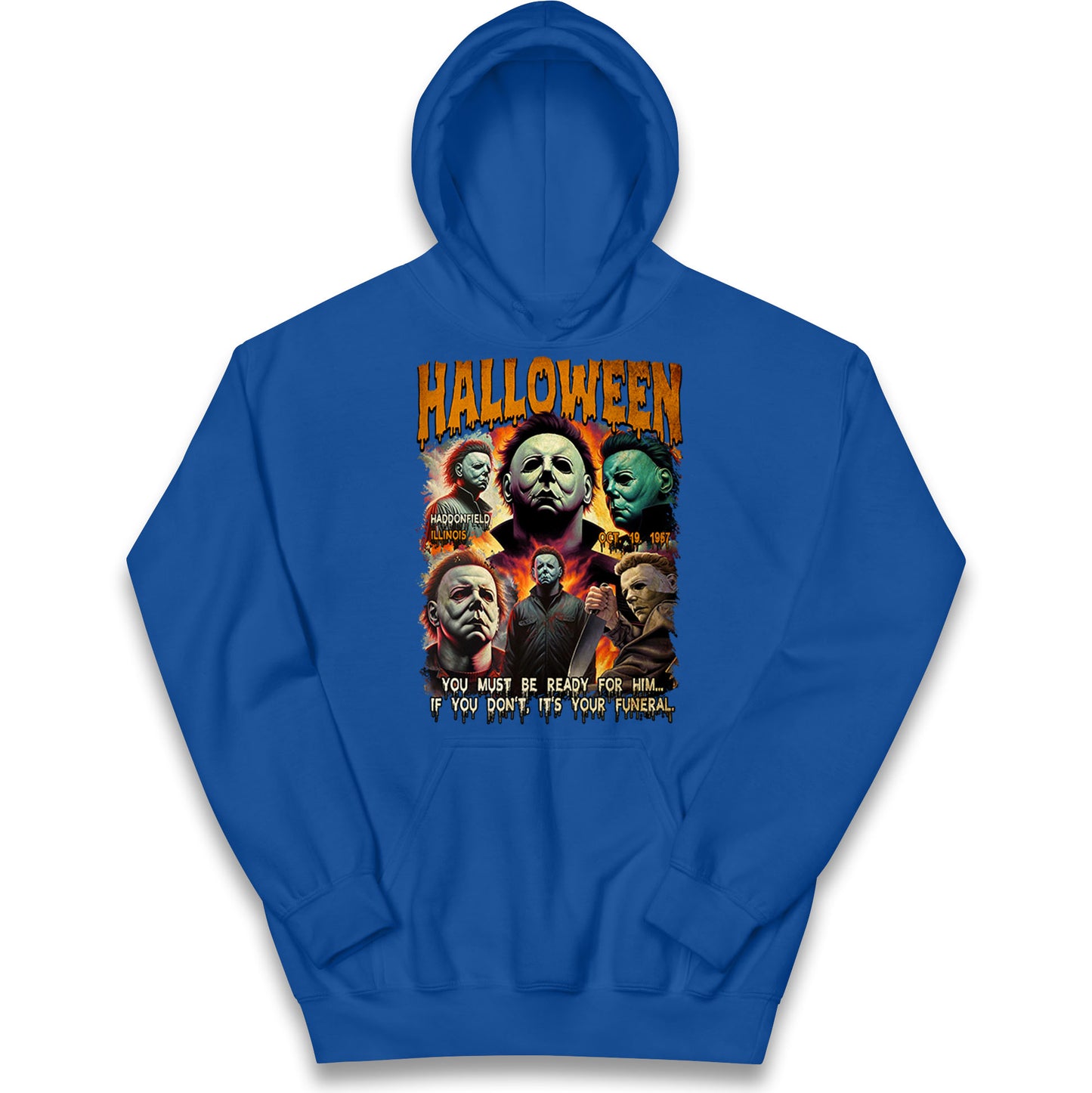 Michael Myers Horror Halloween Bootleg Kids Hoodie