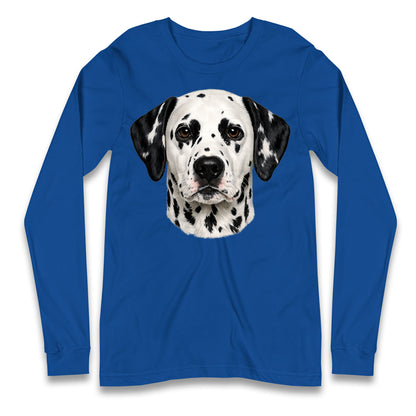 Dalmatian Dog Face Longsleeve T Shirt