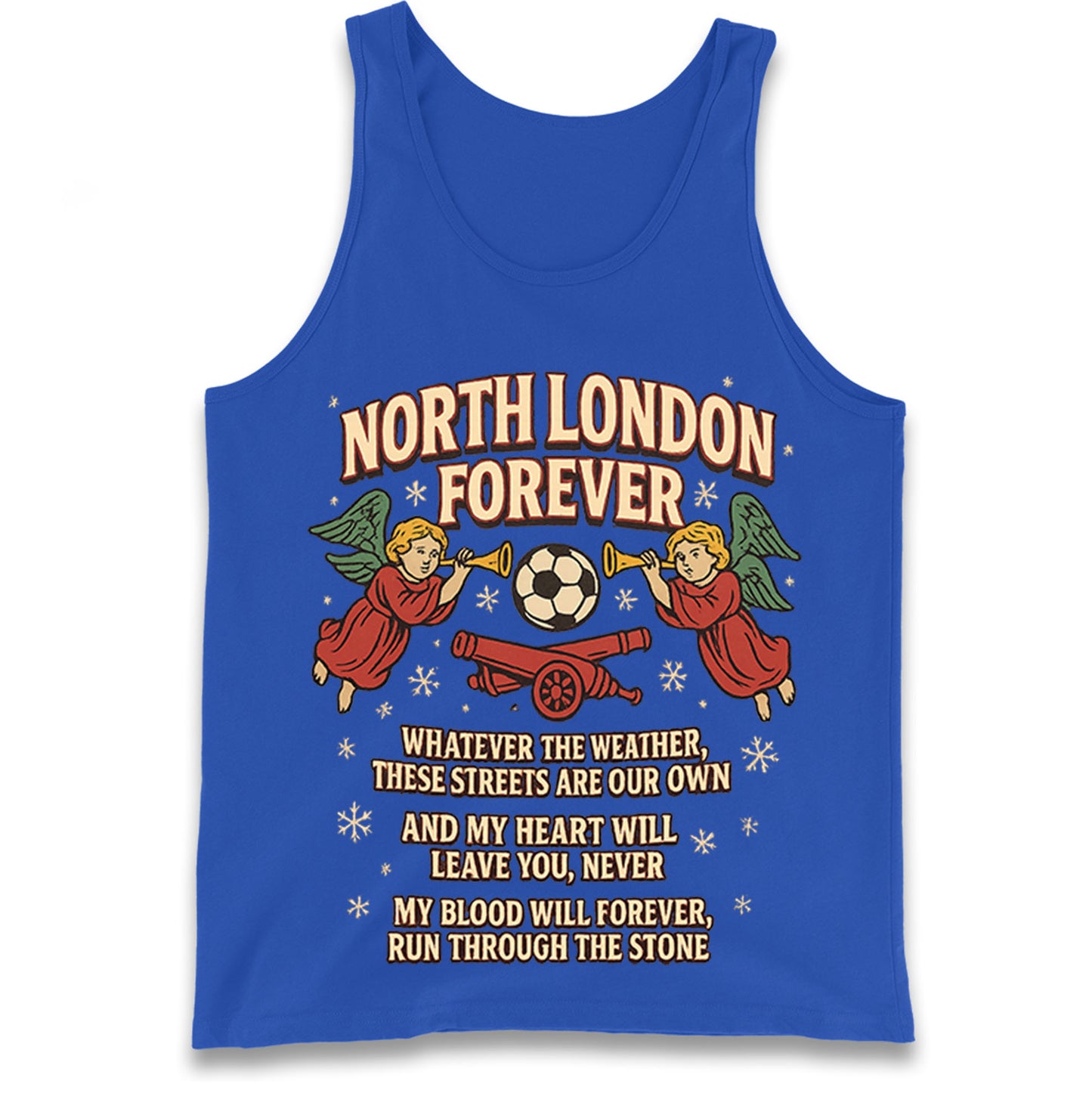 North London Forever Arsenal Christmas Tank Top