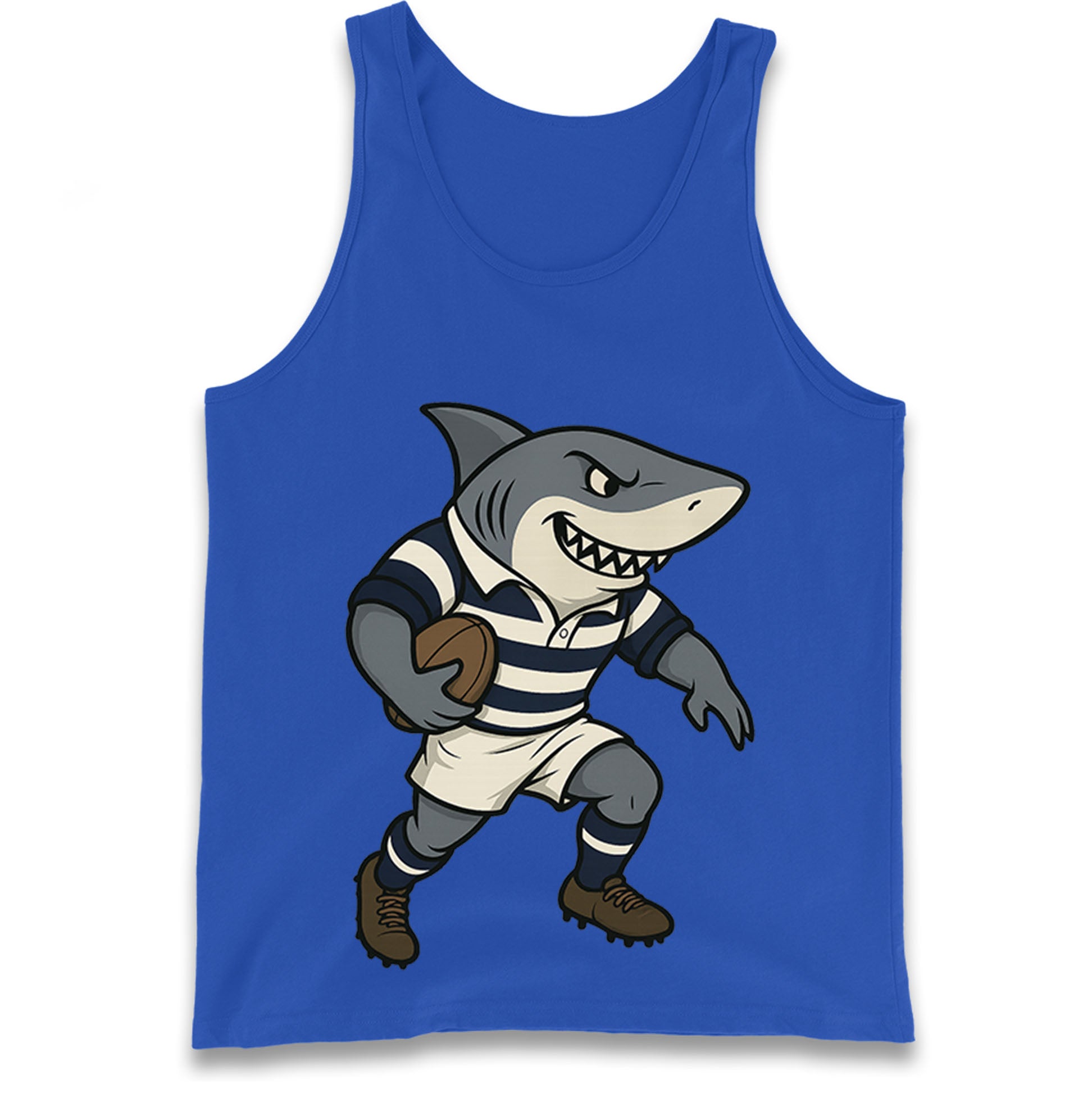 Retro Sale Sharks Rugby Union Tank Top