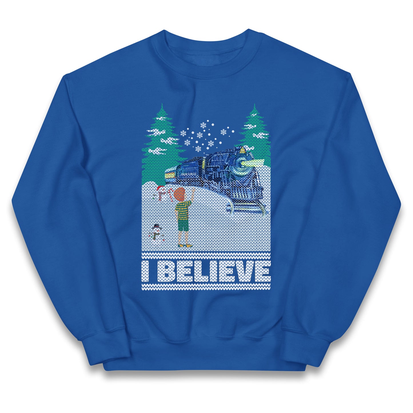 I Beleive Polar Express Christmas Kids Jumper