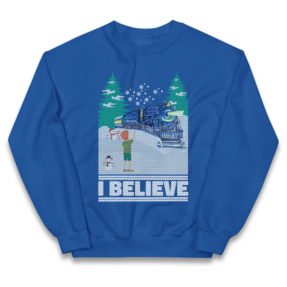 I Beleive Polar Express Christmas Kids Jumper