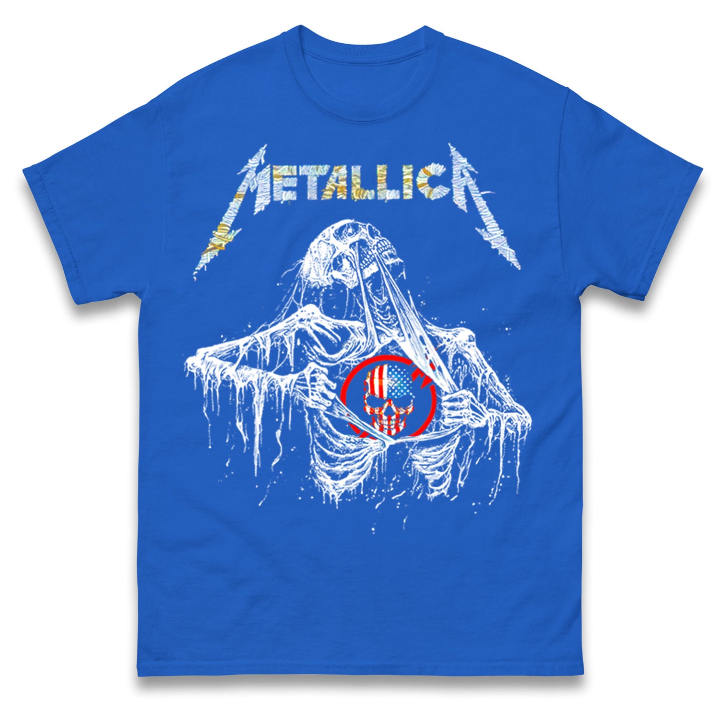 Metallica USA Skull T Shirt