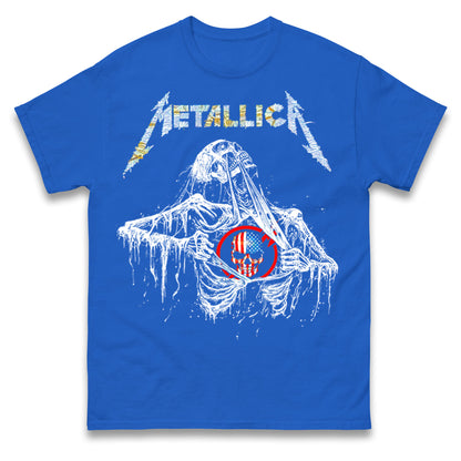 Metallica USA Skull T Shirt