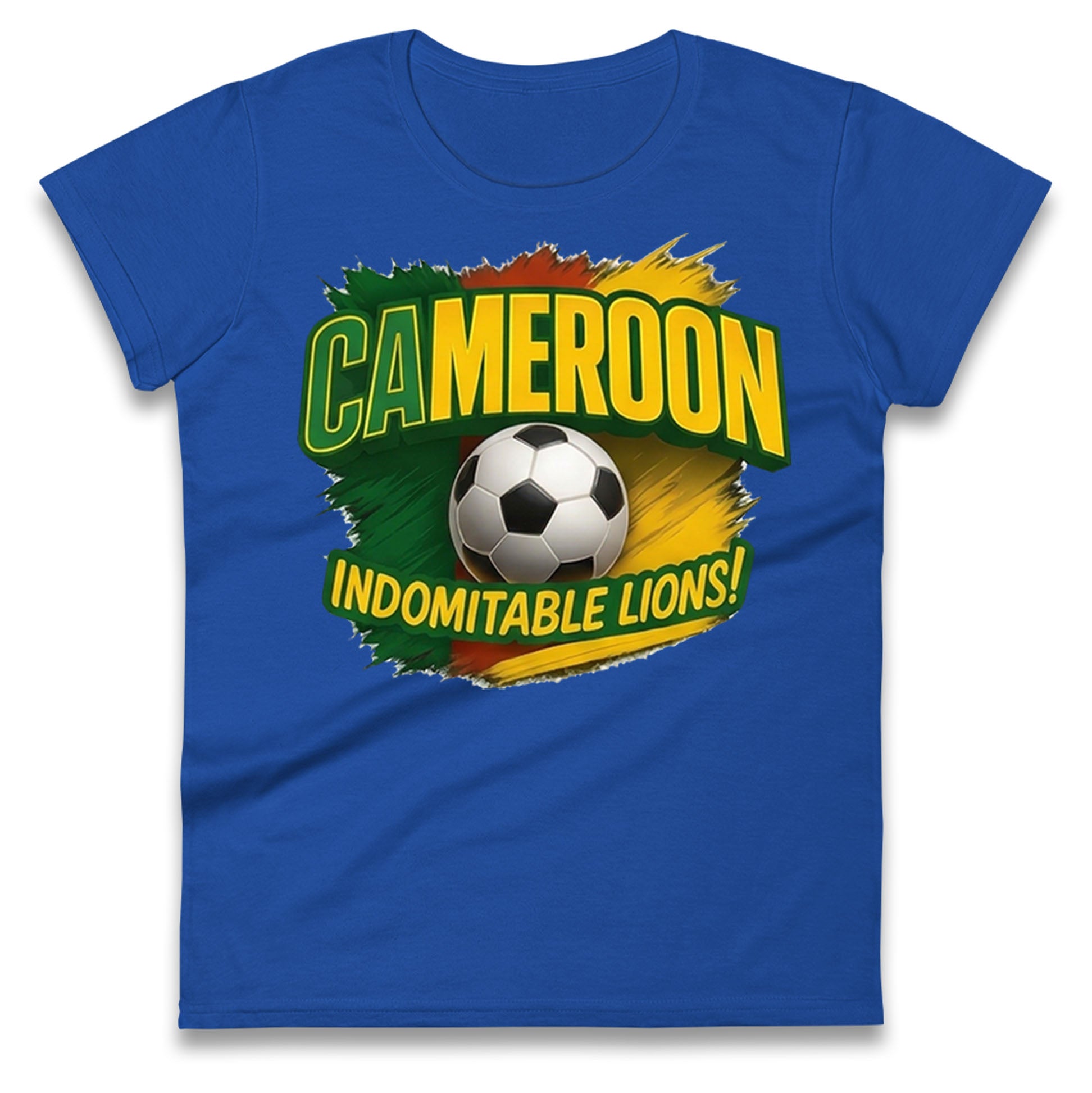 Cameroon Retro World Cup Ladies T Shirt