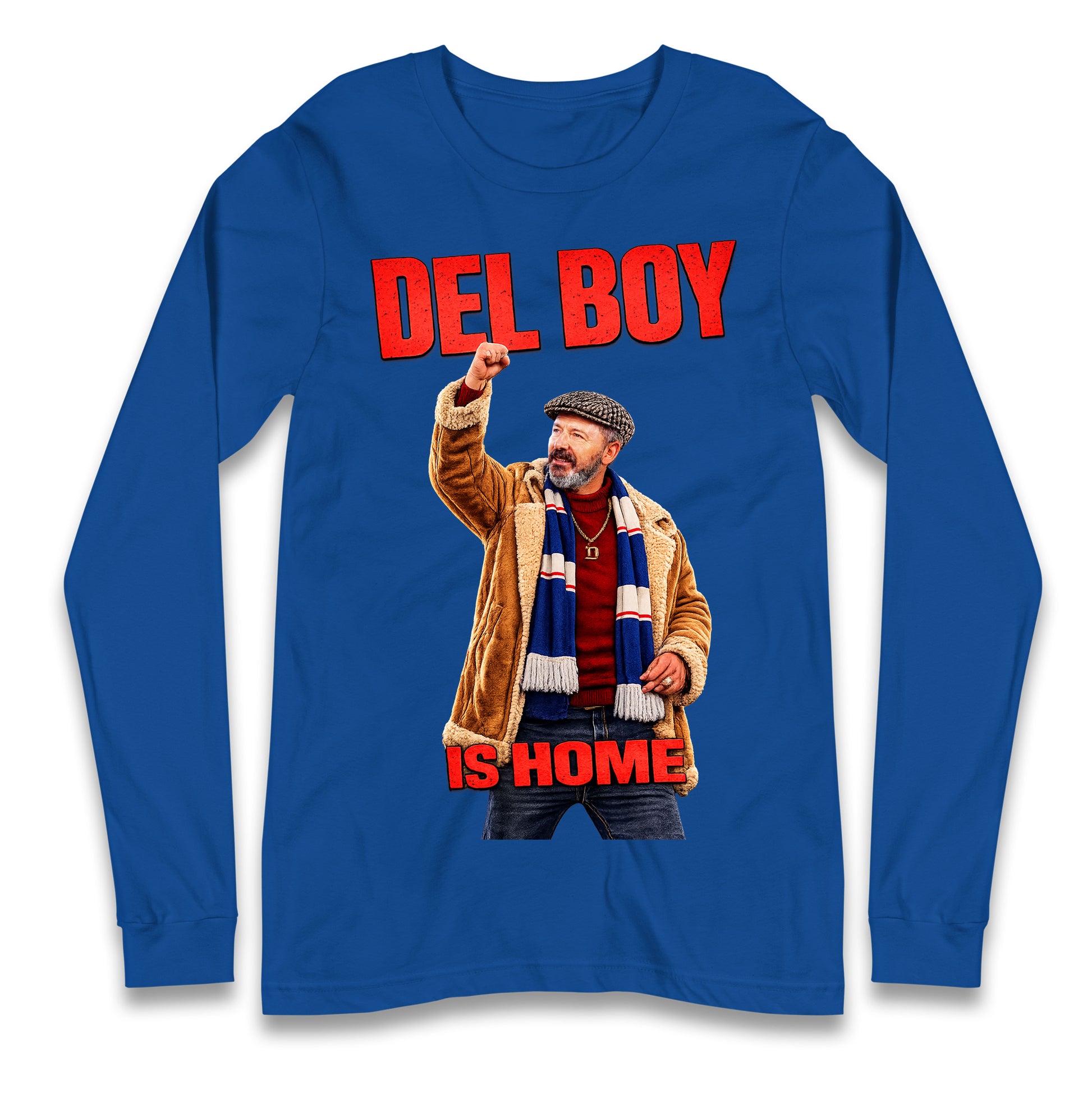 Derek McInnes Rangers Del Boy Football Longsleeve T Shirt