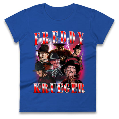 Freddy Krueger Scary Halloween Bootleg Womens t shirt