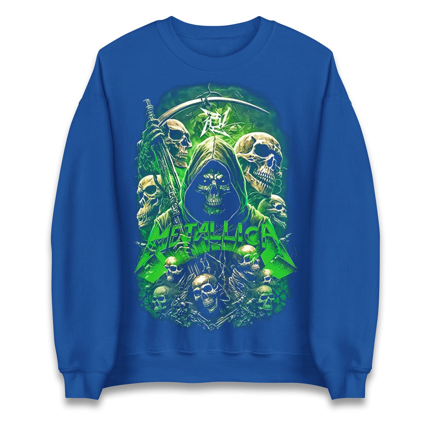 Metallica Green Skulls Jumper