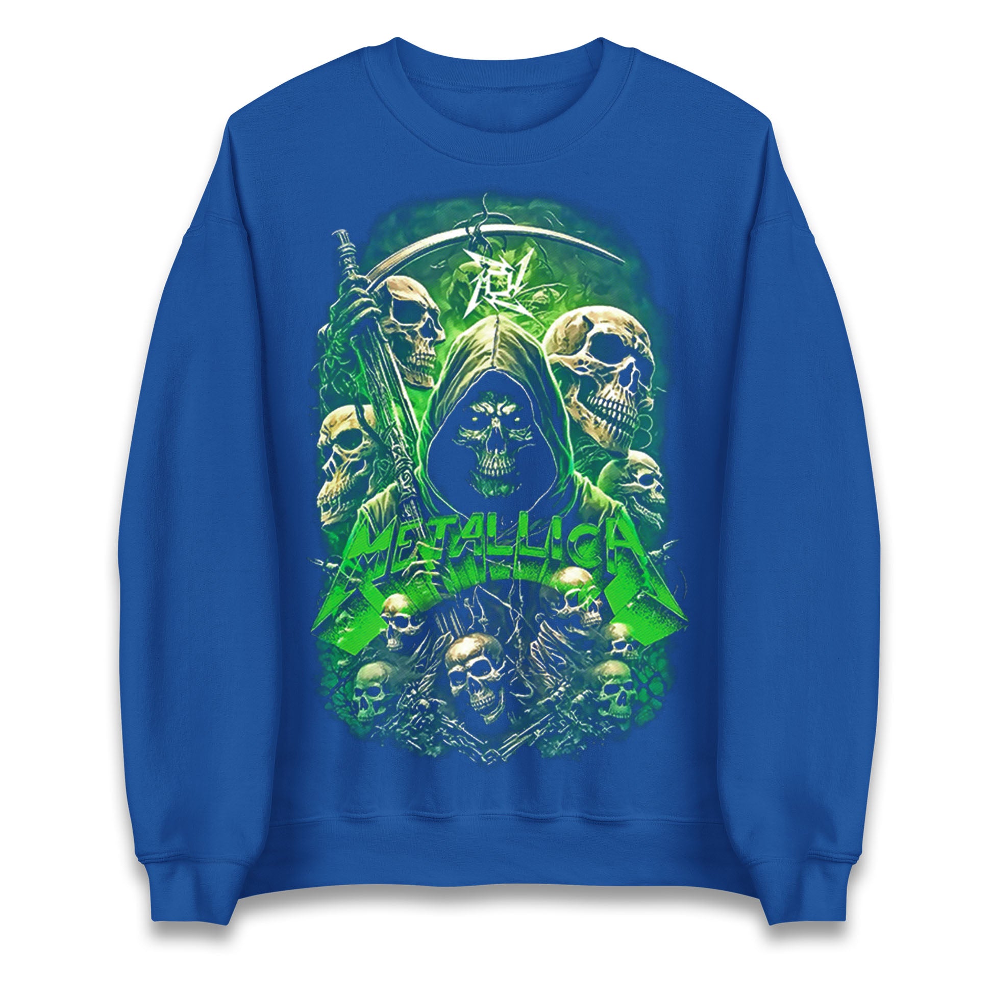 Metallica Green Skulls Jumper