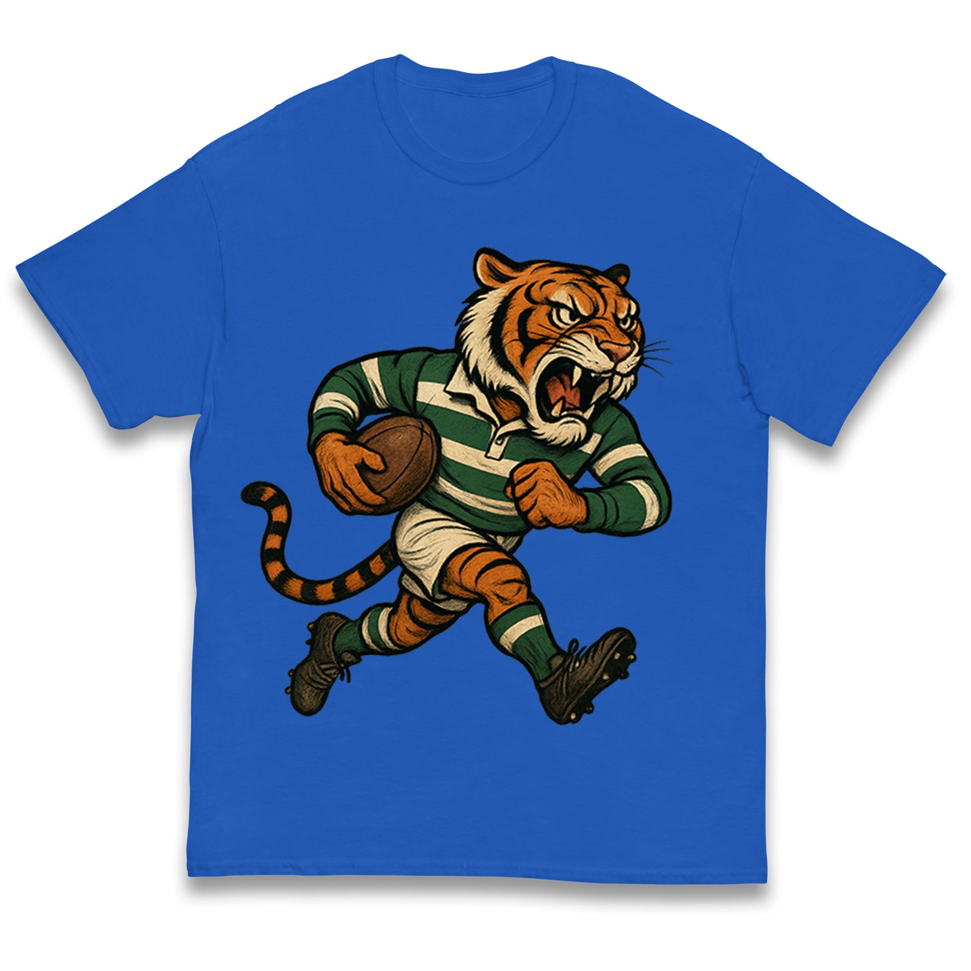 Retro Leicester Tigers Rugby Union Kids T Shirt