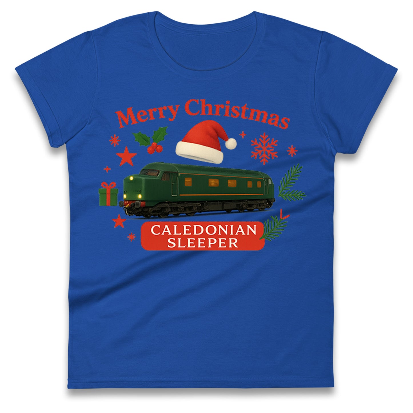 Caladonian Sleeper Christmas Ladies T Shirt