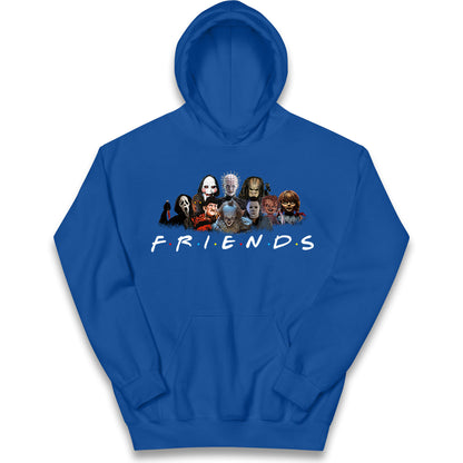 Horror Characters Friends Halloween Kids Hoodie
