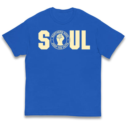 Northern Soul Keep The Faith Logo Kids T Shirt