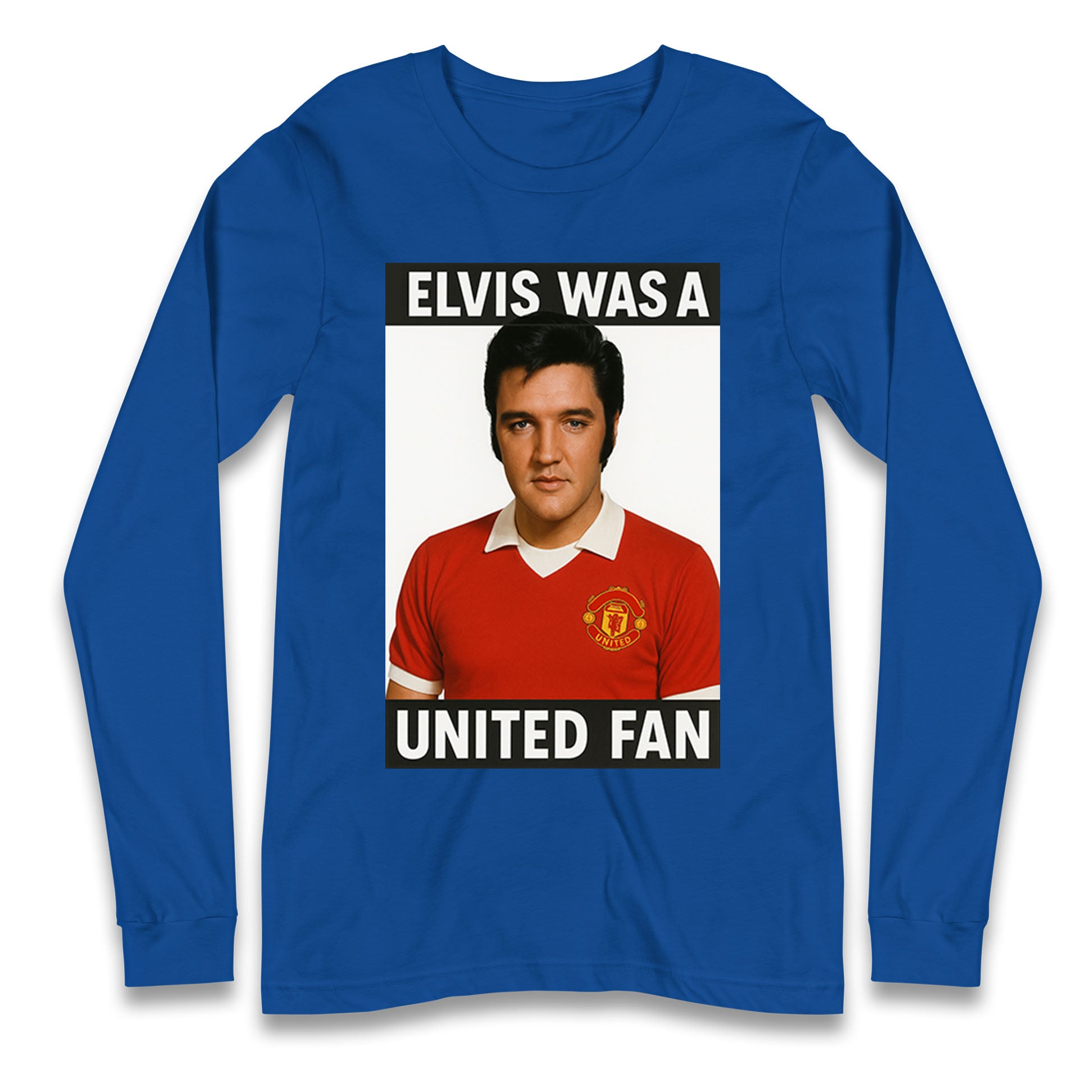 Elvis Presley Mnchester United Longsleeve T Shirt