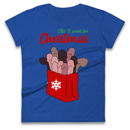 All I Want For Christmas Santa Bag Funny T Shirt
