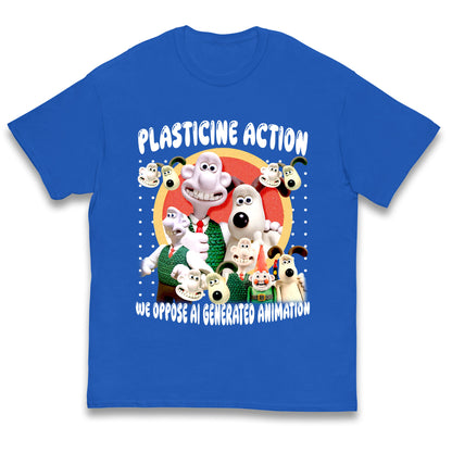 Plasticine Action Figure Kids T Shirt