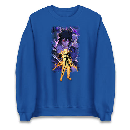 sasuke uchiha and naruto uzumaki sweatshirt