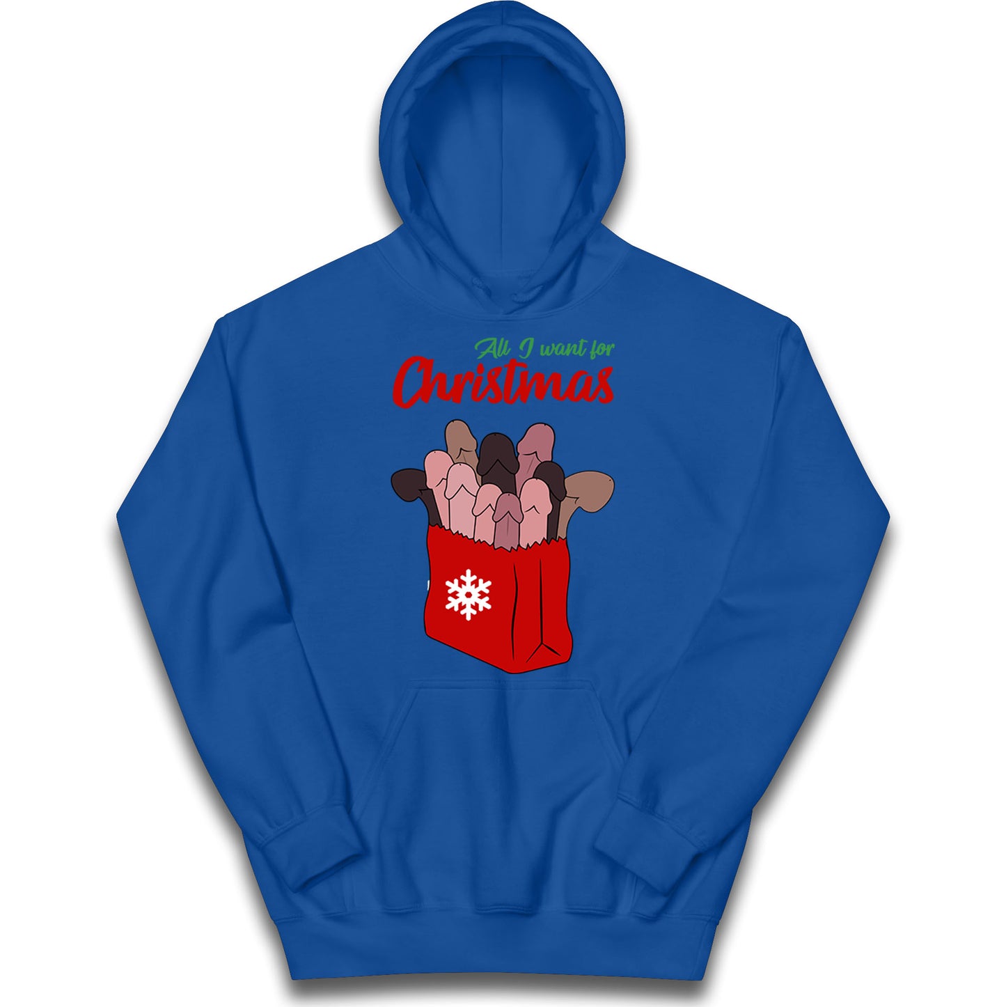 All I Want For Christmas Santa Bag Funny Hoodie