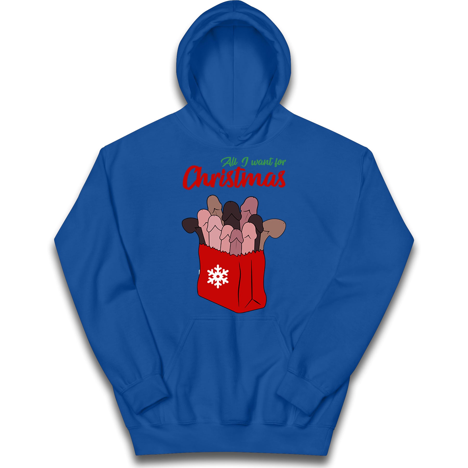All I Want For Christmas Santa Bag Funny Hoodie