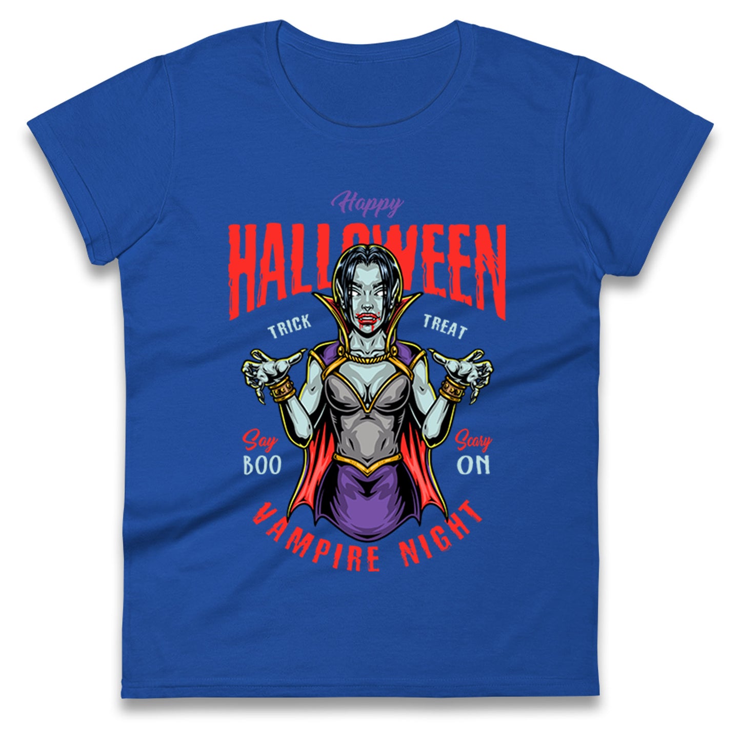 Halloween Vampire Ladies T Shirt