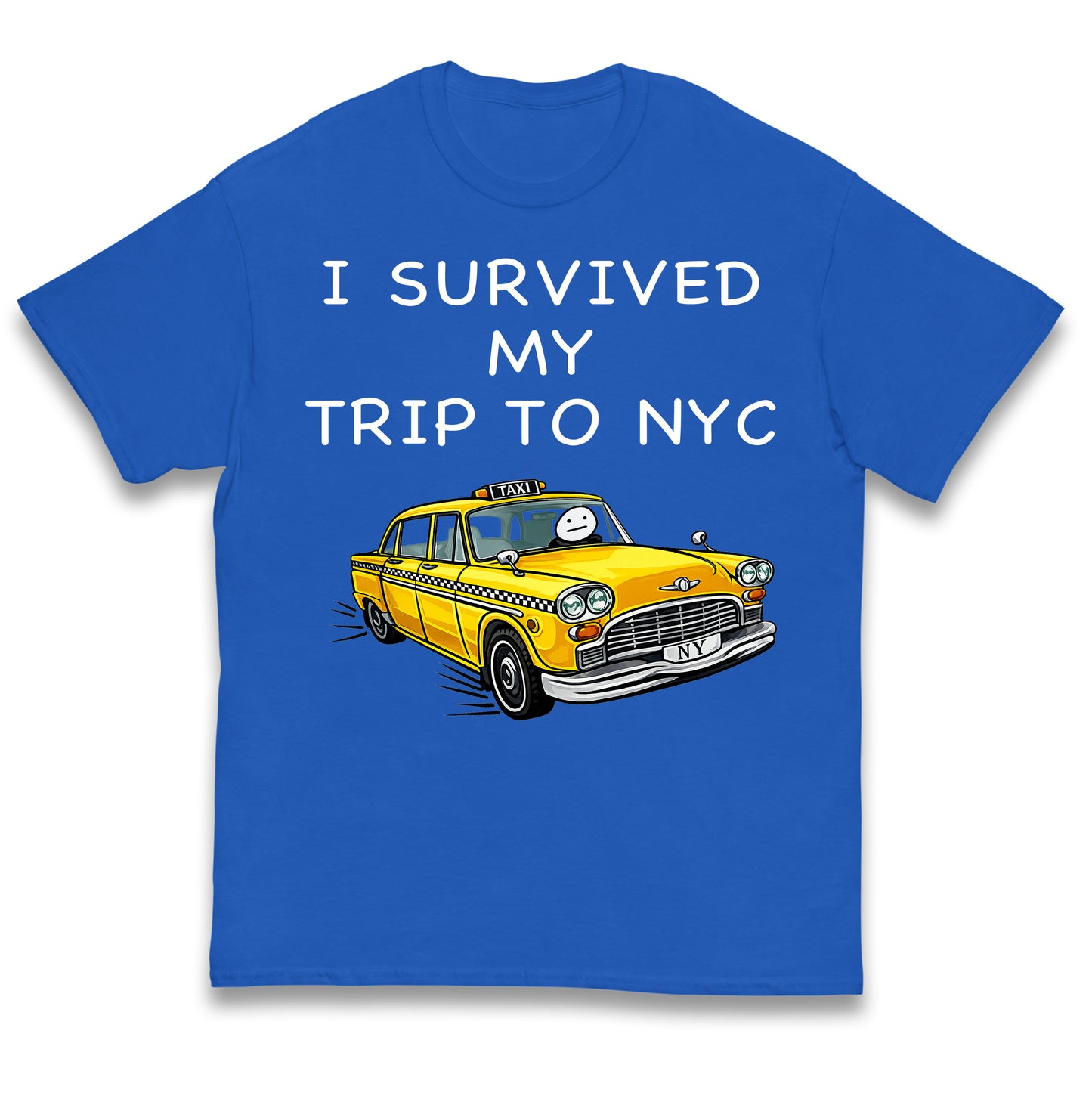 I Survived My Trip To NYC Yellow Taxi Kids T Shirt