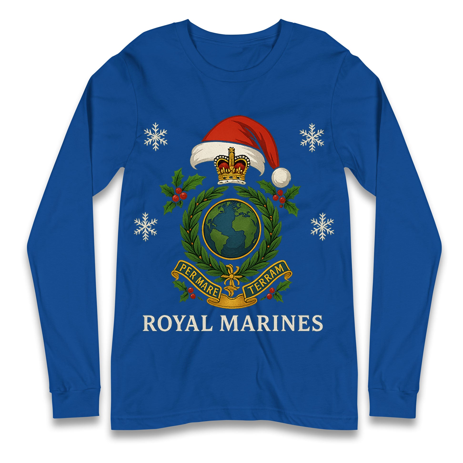 Royal Marines Christmas Longsleeve T Shirt