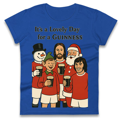Man United Christmas Ladies T Shirt 