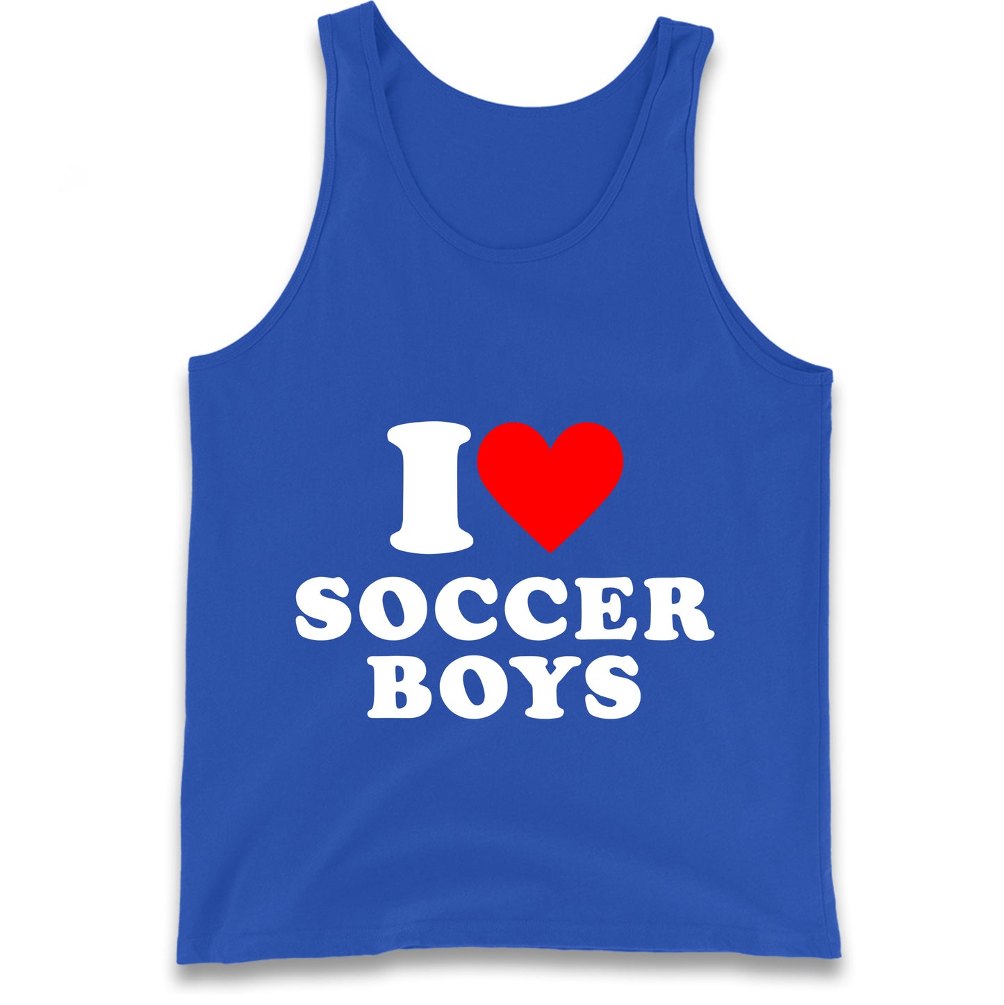 I Love Soccer Boys Tank Top