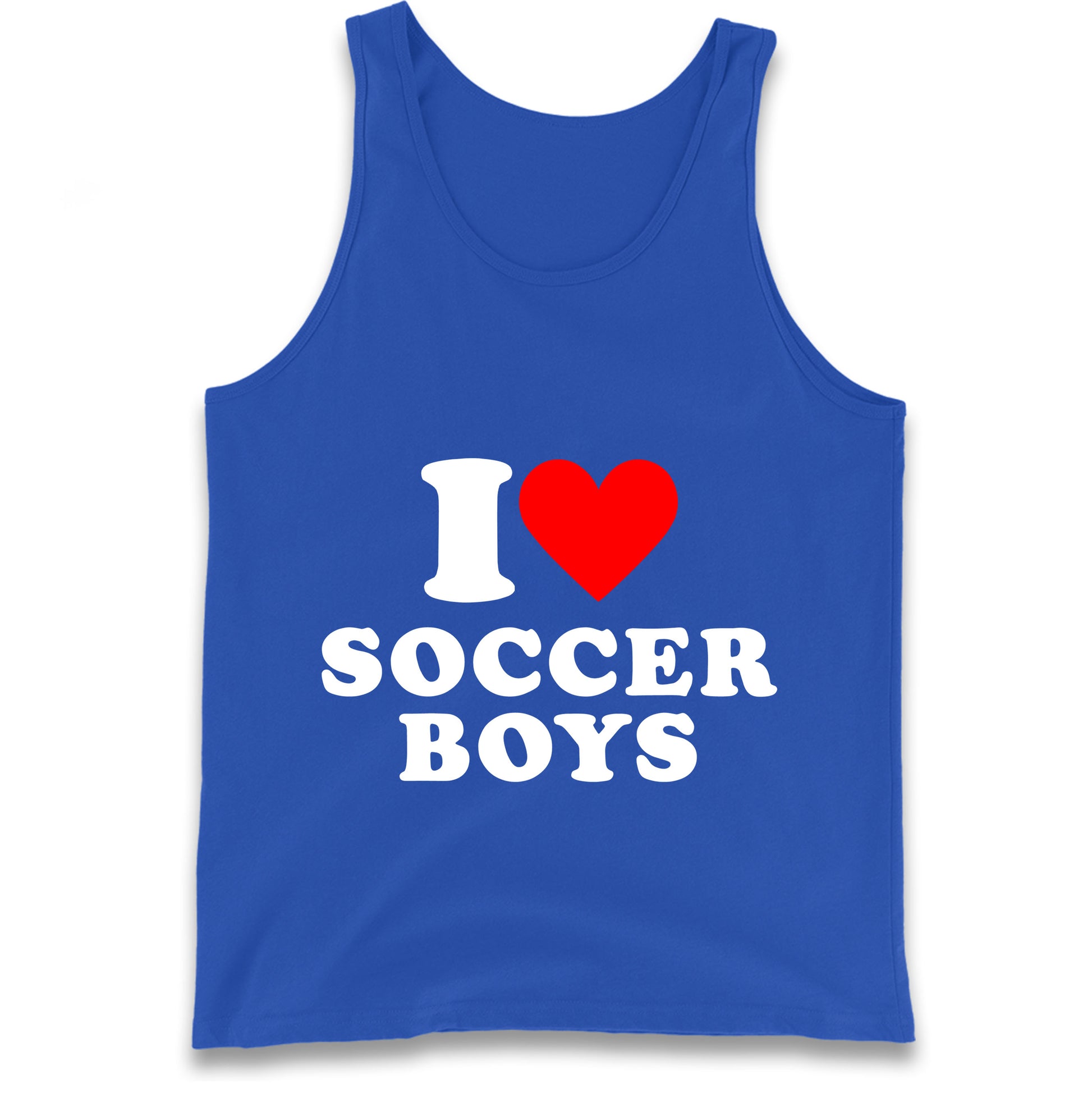I Love Soccer Boys Tank Top