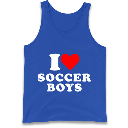 I Love Soccer Boys Tank Top