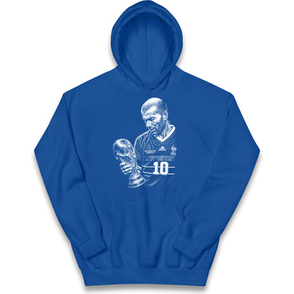 Zidane France Footballer Kids Hoodie