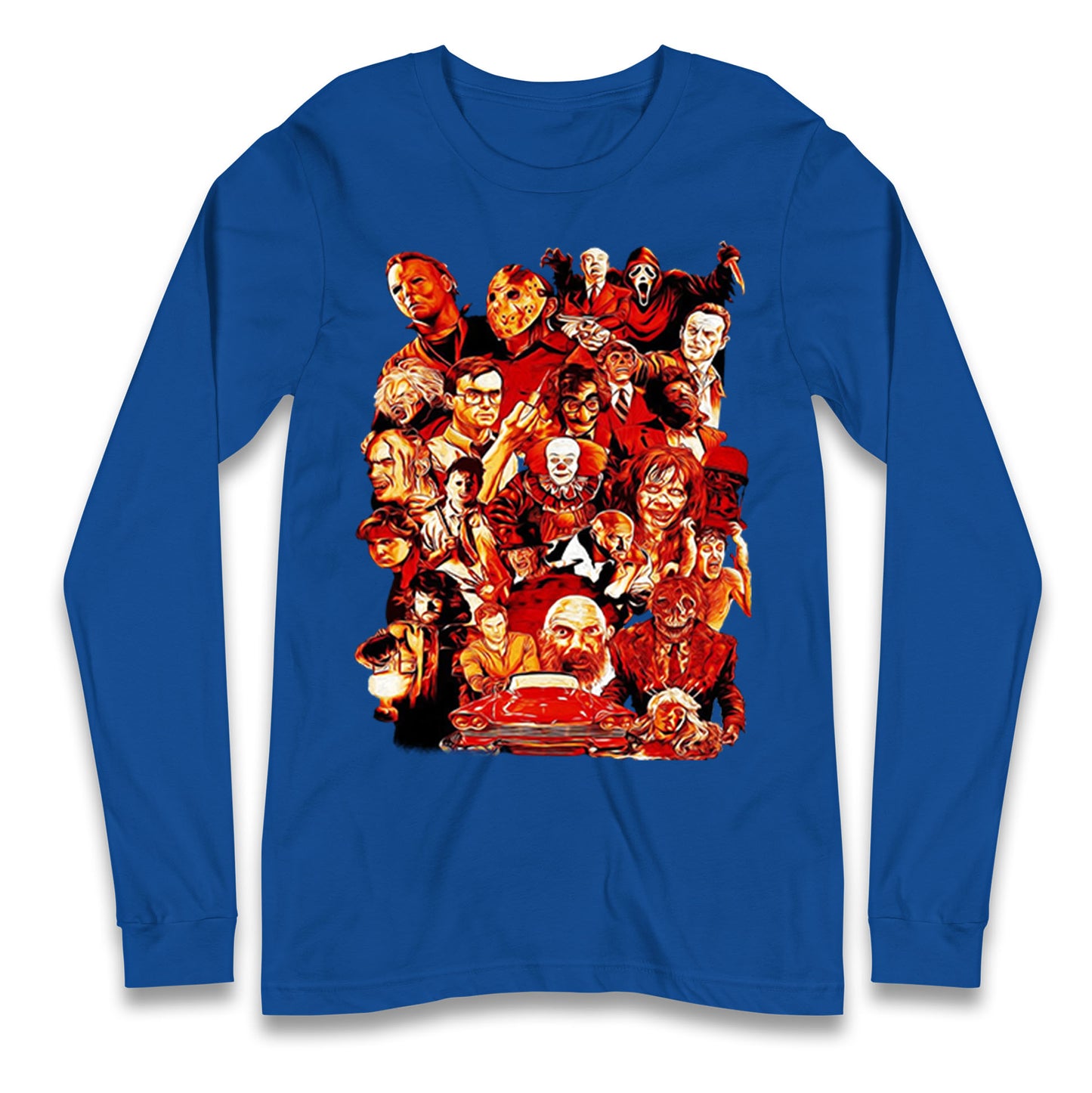 Horror Characters Halloween Long Sleeve T Shirt