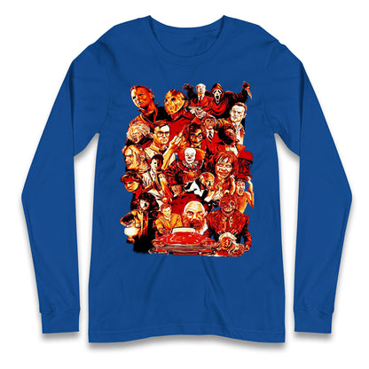 Horror Characters Halloween Long Sleeve T Shirt