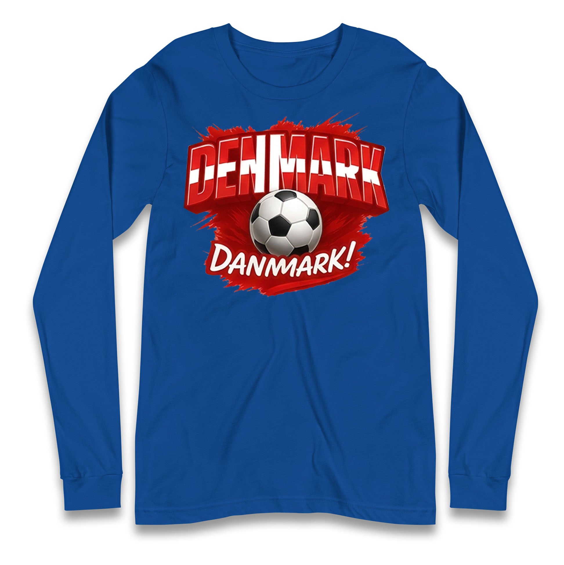 Denmark Retro World Cup Longsleeve T Shirt