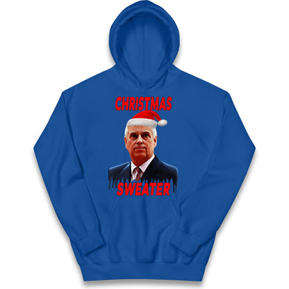 Prince Andrew Christmas Kids Hoodie
