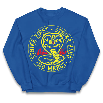 Cobra Kai Strike First Strike Hard Kids Jumper