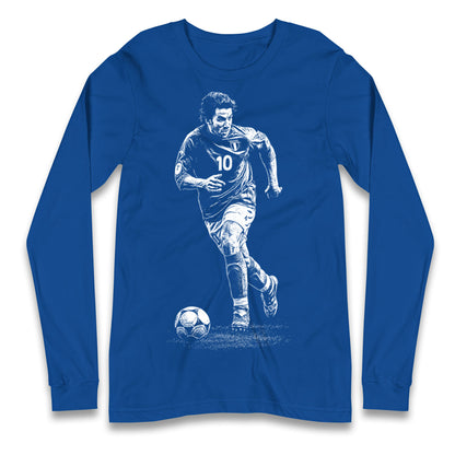 Del Piero 10 Italy Longsleeve T Shirt