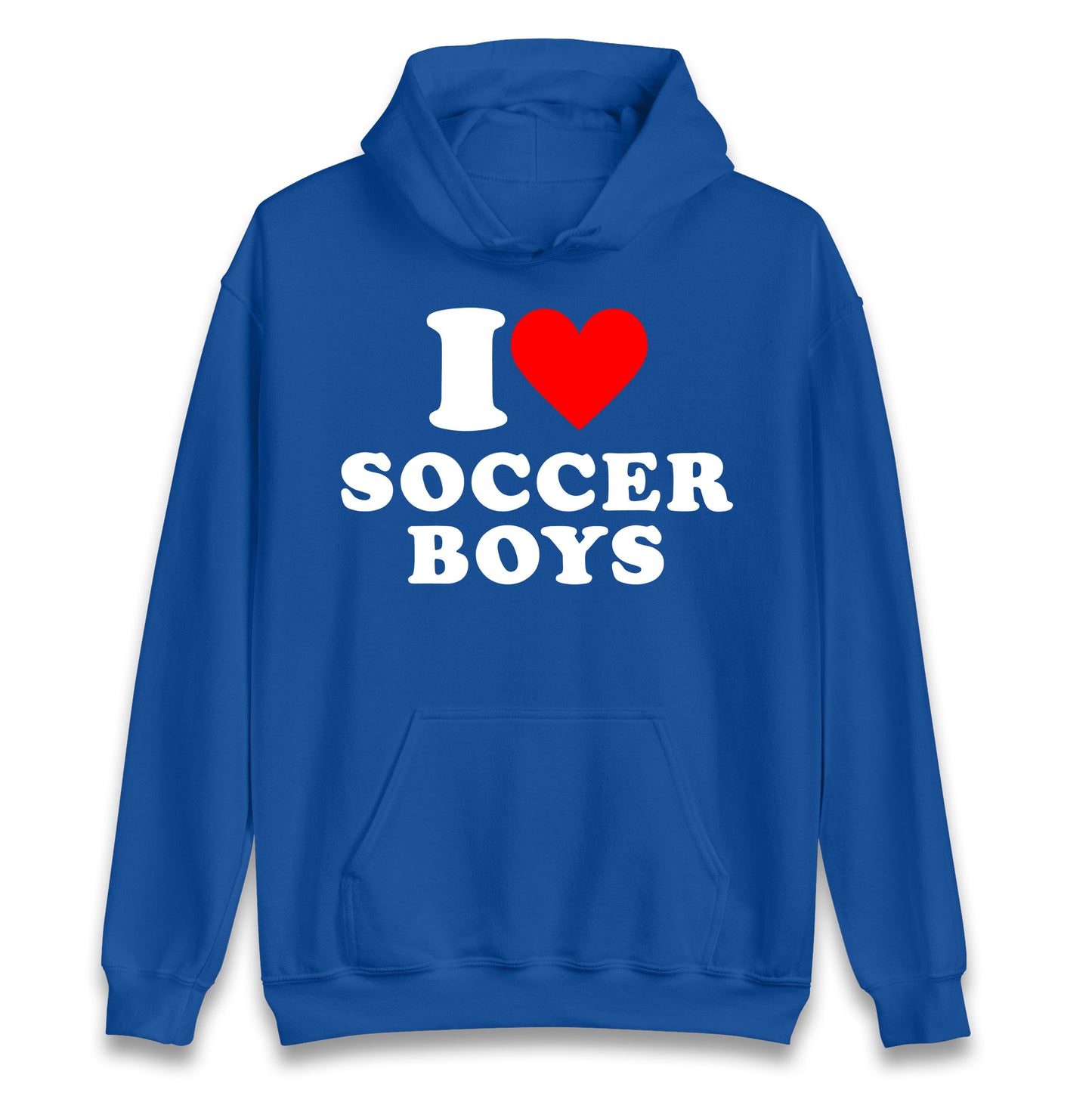 I Love Soccer Boys Hoodie