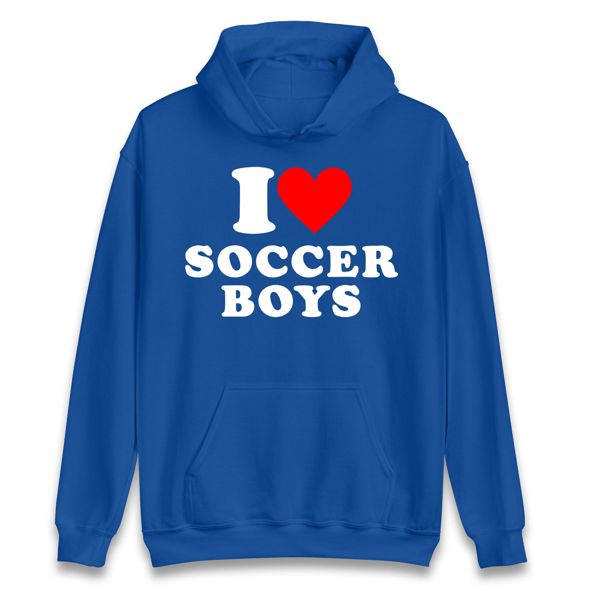 I Love Soccer Boys Hoodie