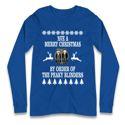 Peaky Blinders Christmas Longsleeve T Shirt