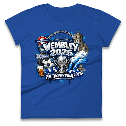 Wealdstone FA Trophy Final Wembley 2026 | Buy FA Trophy Wear Ladies T Shirt 