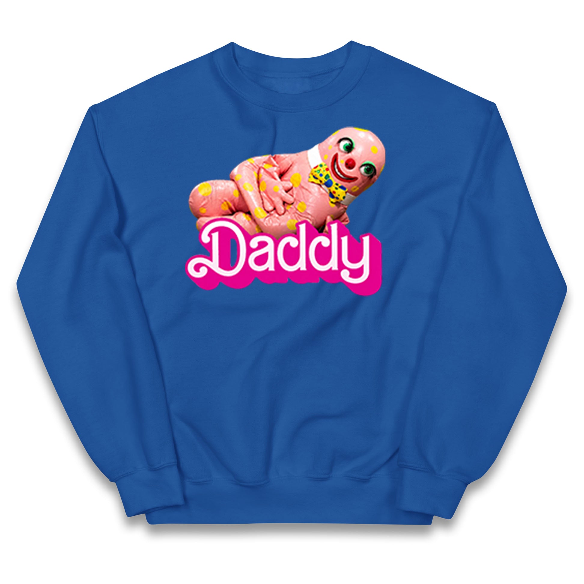 Funny Mr Blobby Daddy 90s Retro Kids Jumper