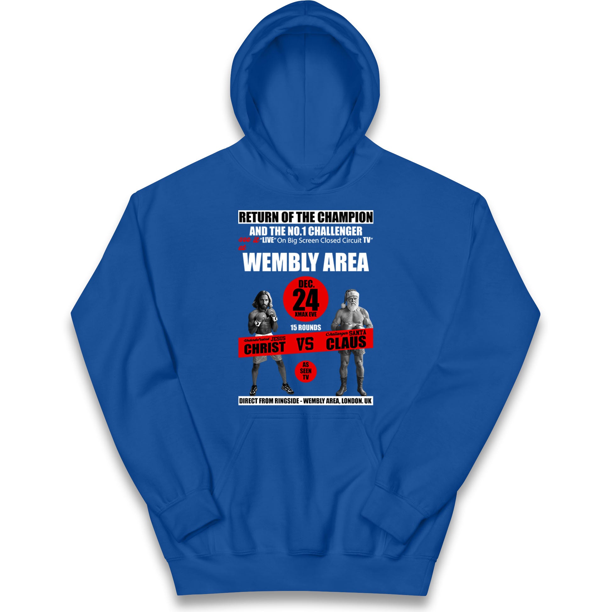Jesus Christ Vs Santa Claus Kids Hoodie